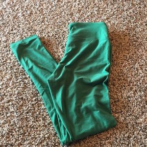 Green leggings LulaRoe